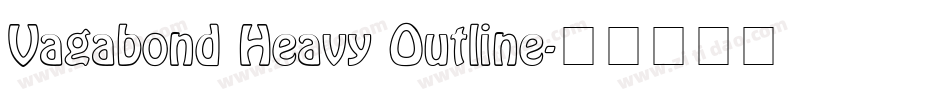 Vagabond Heavy Outline字体转换